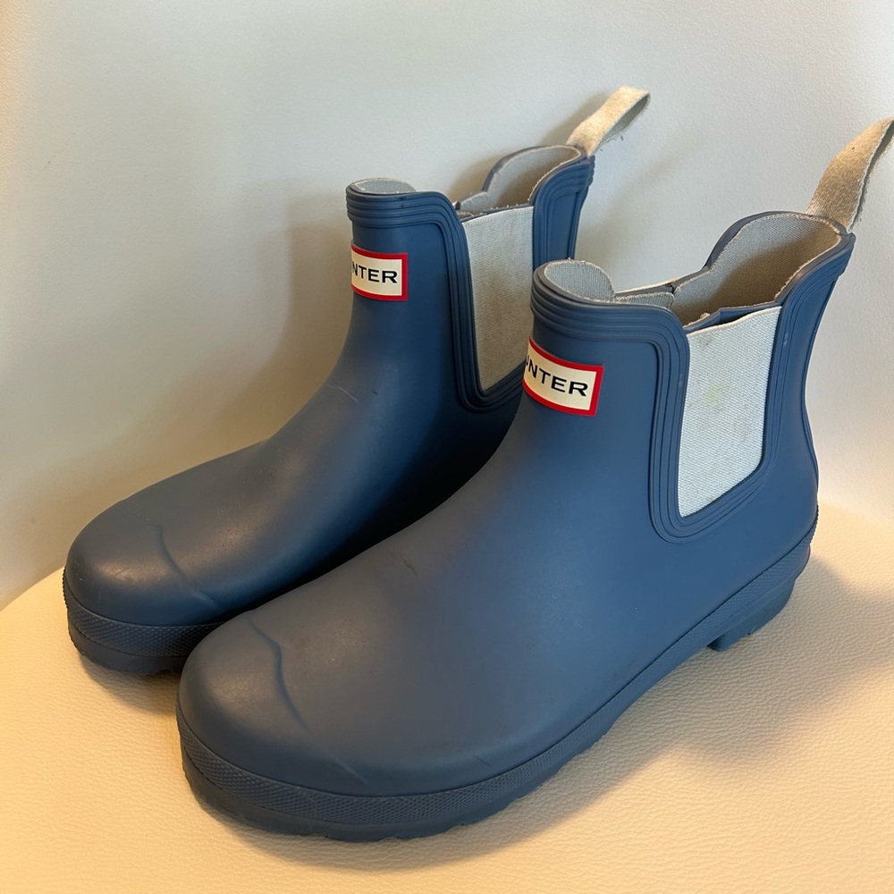 Blue Hunter Chelsea Boots